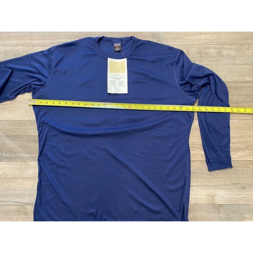 Patagonia Capilene Mens XXL Lightweight Long Sleeve Base Layer Blue Vintage NWT - Picture 6 of 10